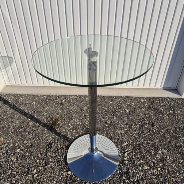 Stehtisch rund Glas <br> ∅ 60 cm